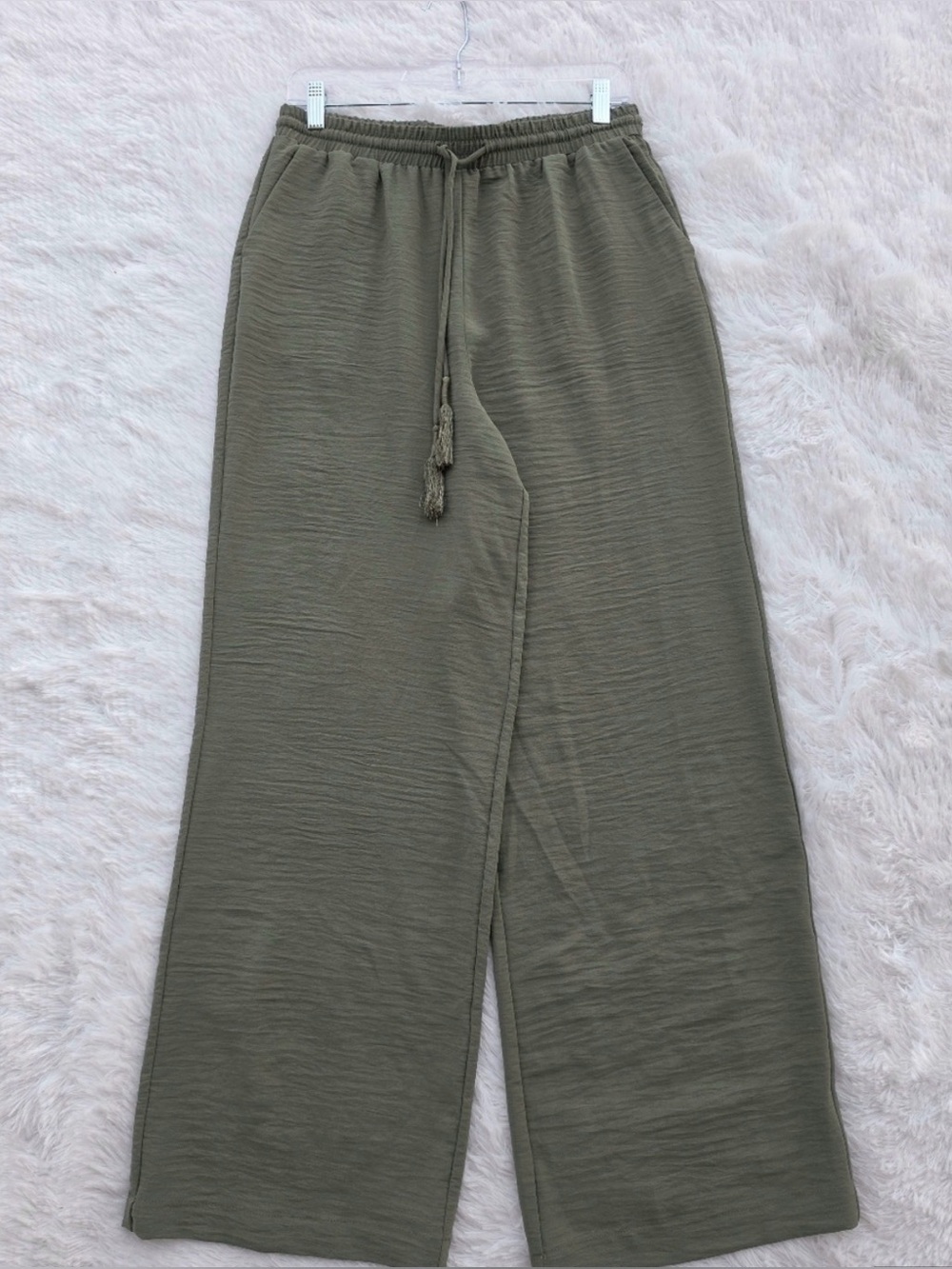 Laundry by Shelli Segal Olive Wide Leg Drawstring Pants